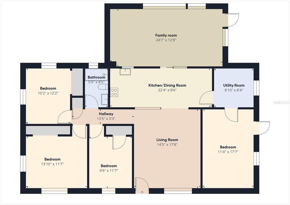 Active With Contract: $258,000 (4 beds, 1 baths, 1738 Square Feet)