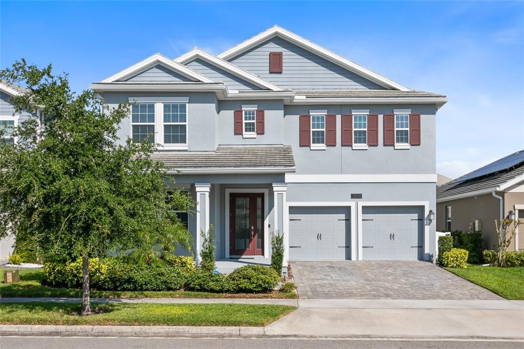 Only four years old (BUILT 2019) this two story home delivers a bright flowing floor plan, easy care TILE FLOORS in the main living areas, an OPEN kitchen, living and dining and additional FLEX/BONUS SPACE off the foyer!