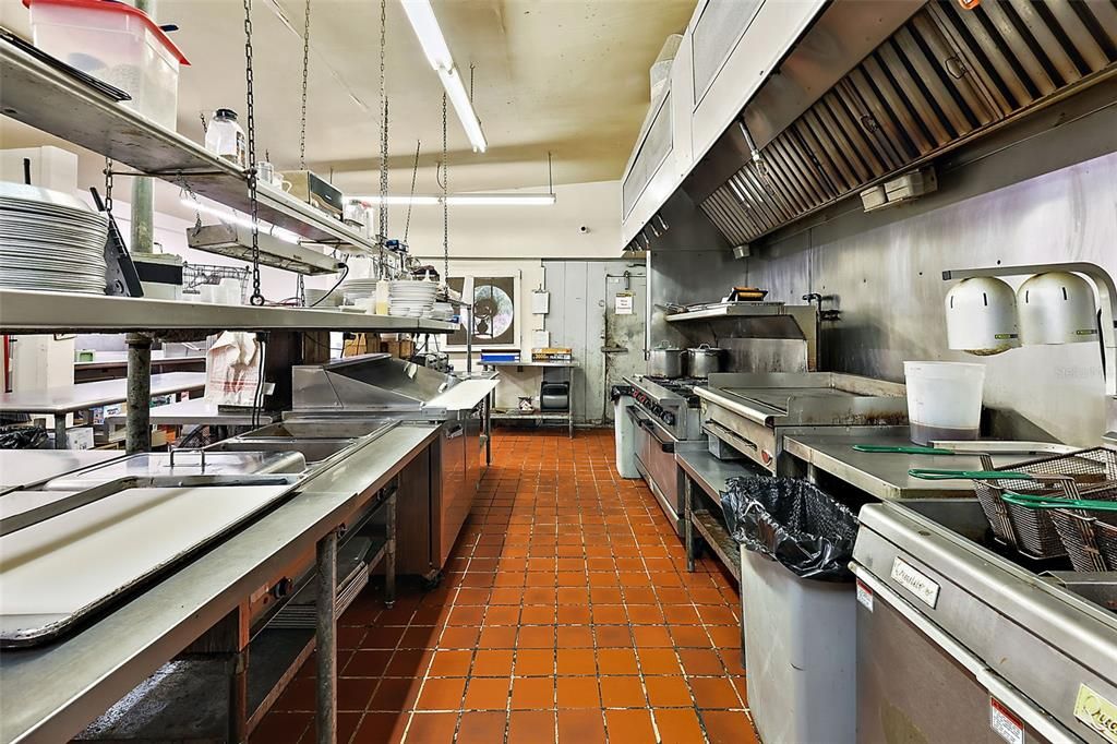 Main galley cooking area reverse view