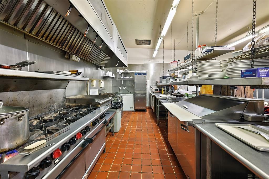 Main galley cooking area