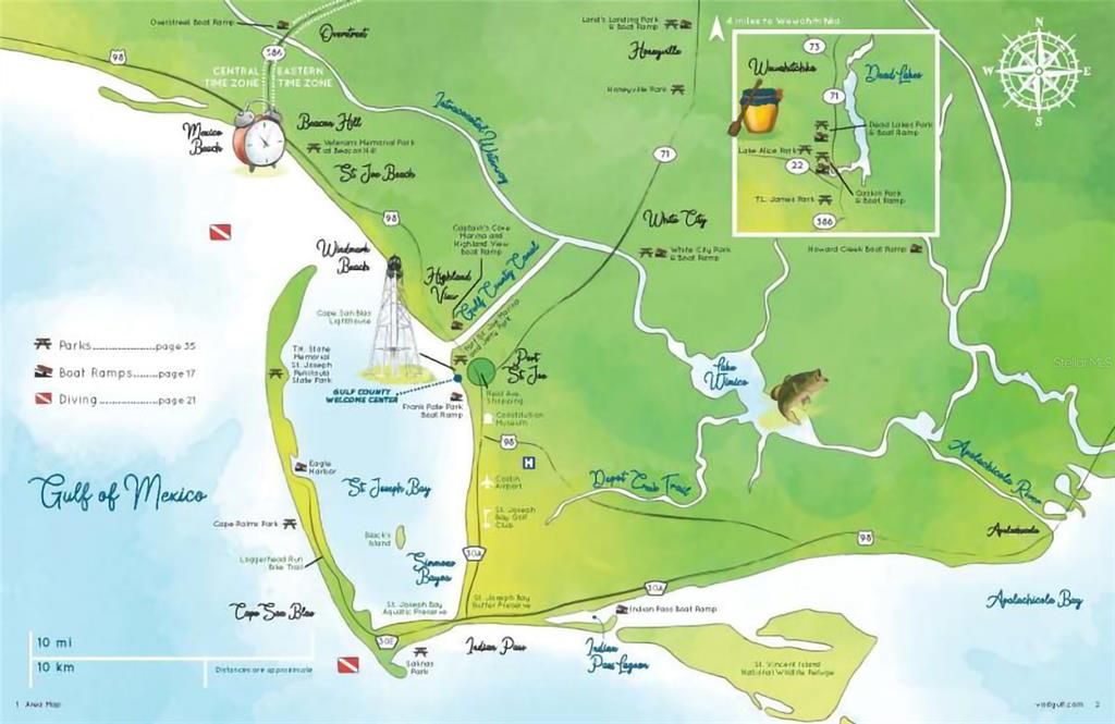 Visit Gulf Area Map