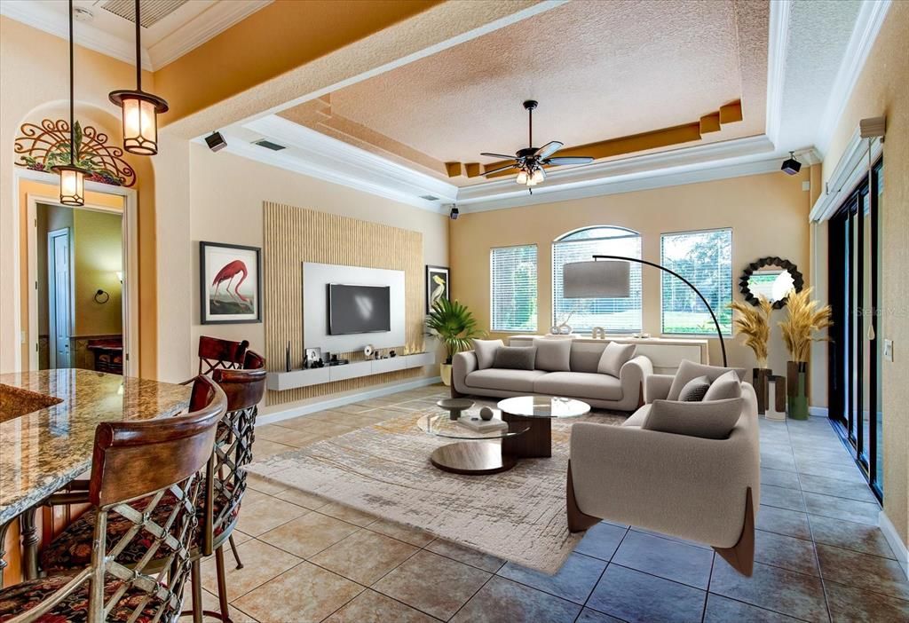 Virtual staging for Great room