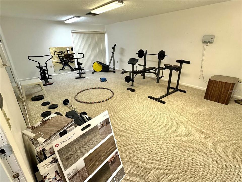 Fitness room in clubhouse