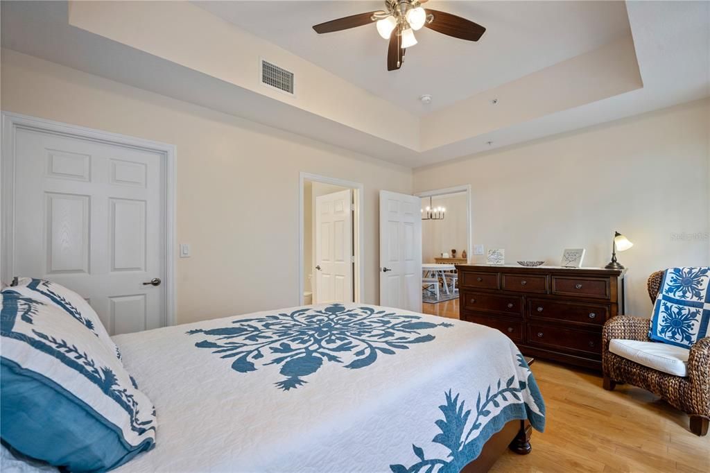 Master Bedroom with tray ceiling