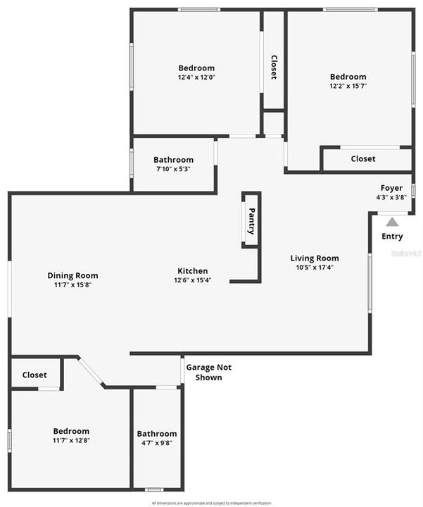 For Sale: $295,000 (3 beds, 2 baths, 1244 Square Feet)