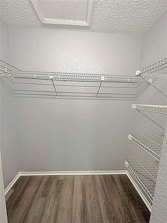 Master  bedroom large walk in closet