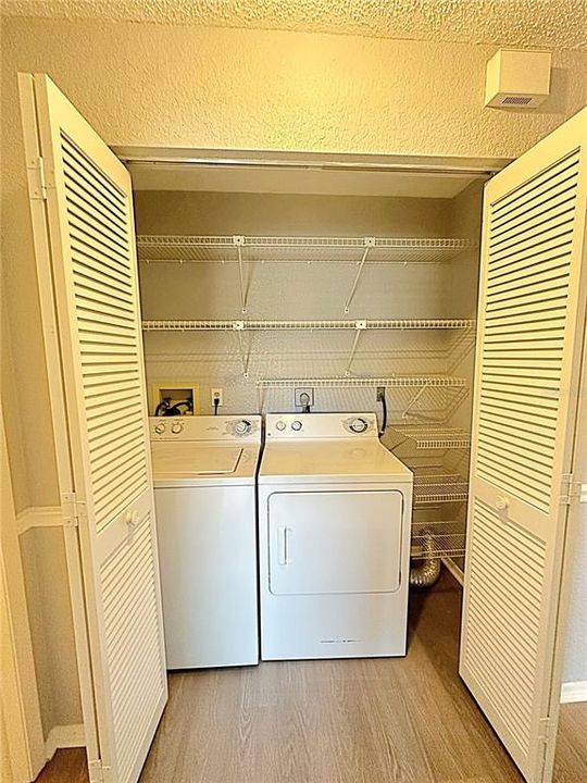 Laundry closet and storage space