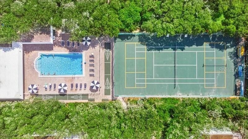 Pool and Tennis Pickleball Courts