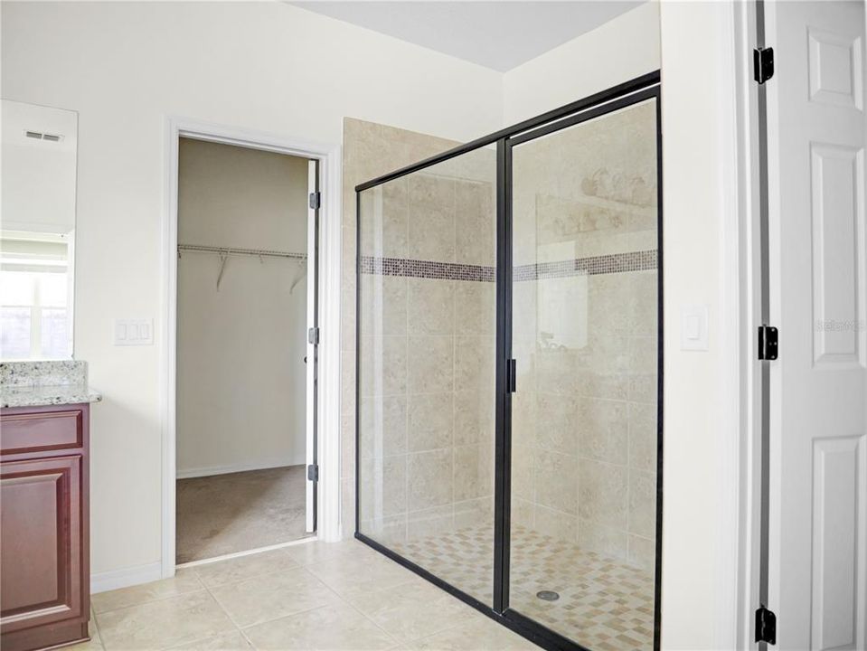 Primary Shower with closet