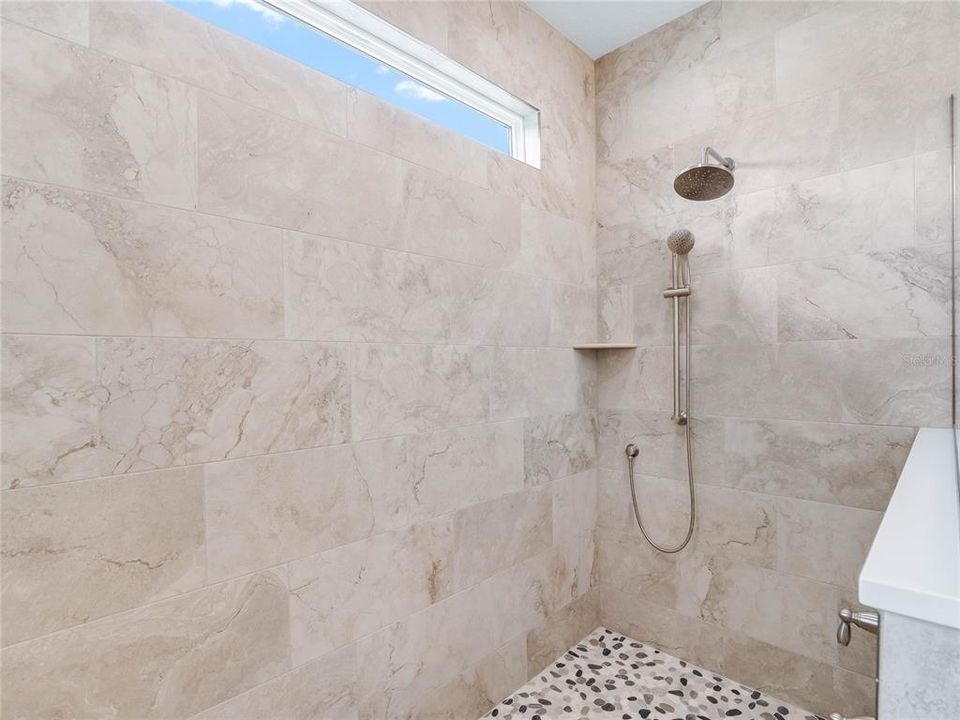 Shower in Main Bathroom.