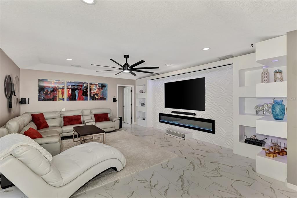 Family Room with Cinema Theater