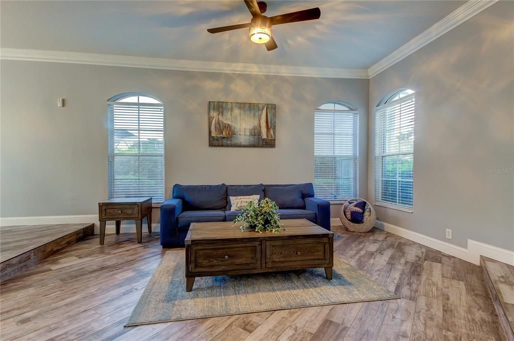 sunken living room