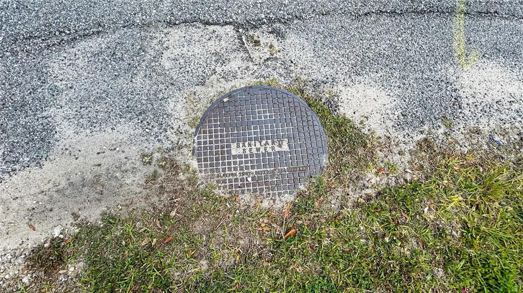 Sewer at site