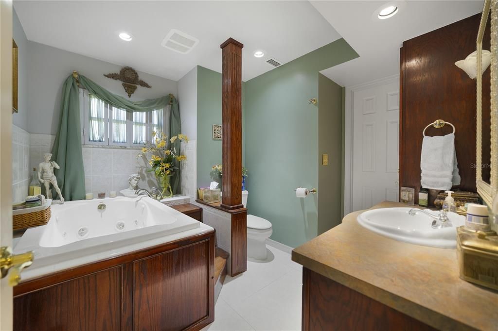 Custom Bathroom with Jetted Soaker Tub