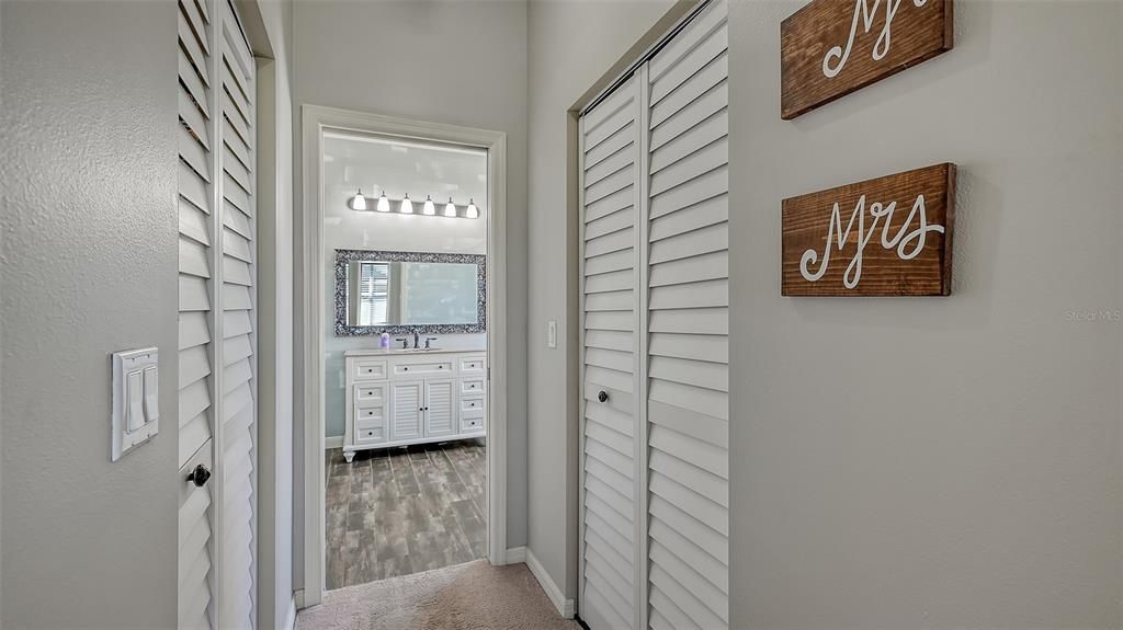 Primary Bedroom Dual Closets