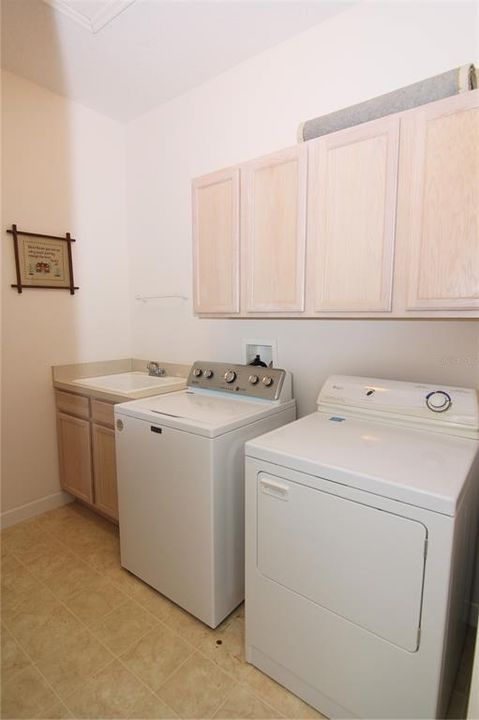 Interior Laundry Room with Sink