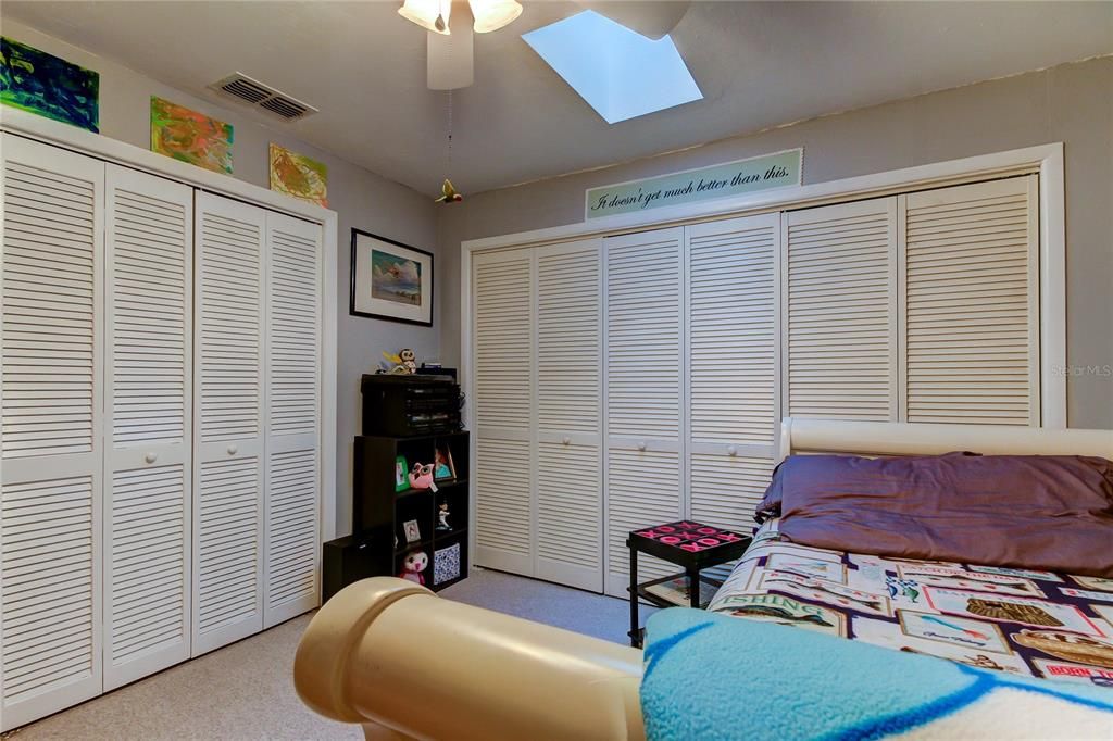 Front bedroom with double closets