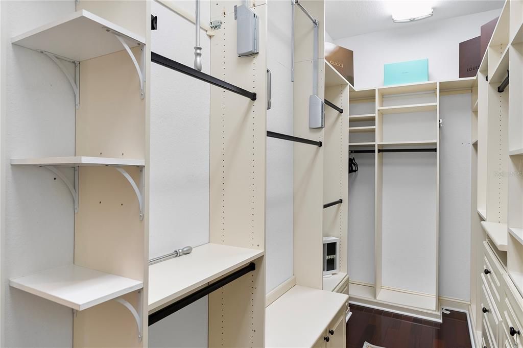 Primary closet, There are two primary closets