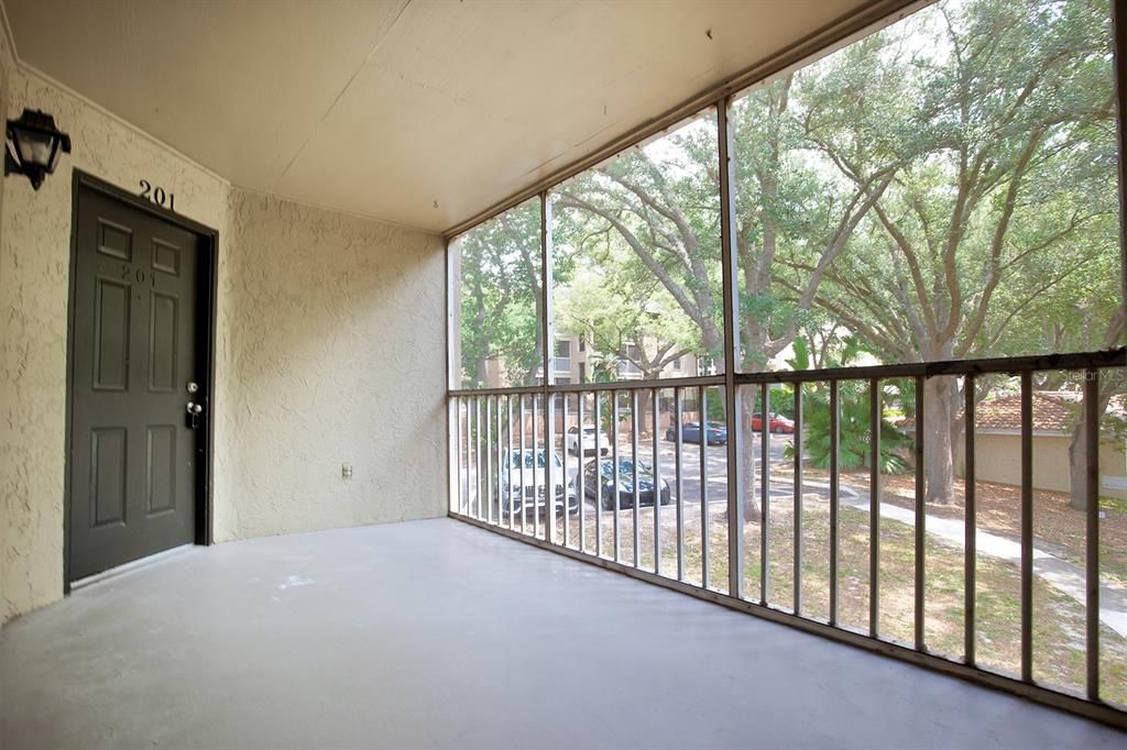 Private Screened Front Porch