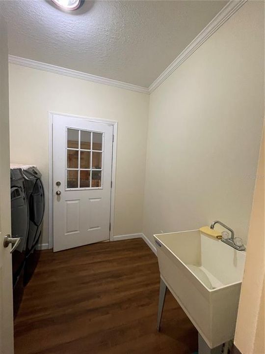 Laundry Room with Garage Entry