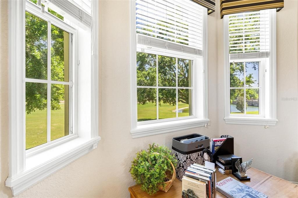 Primary Bedroom with Golf Course and Pond Views