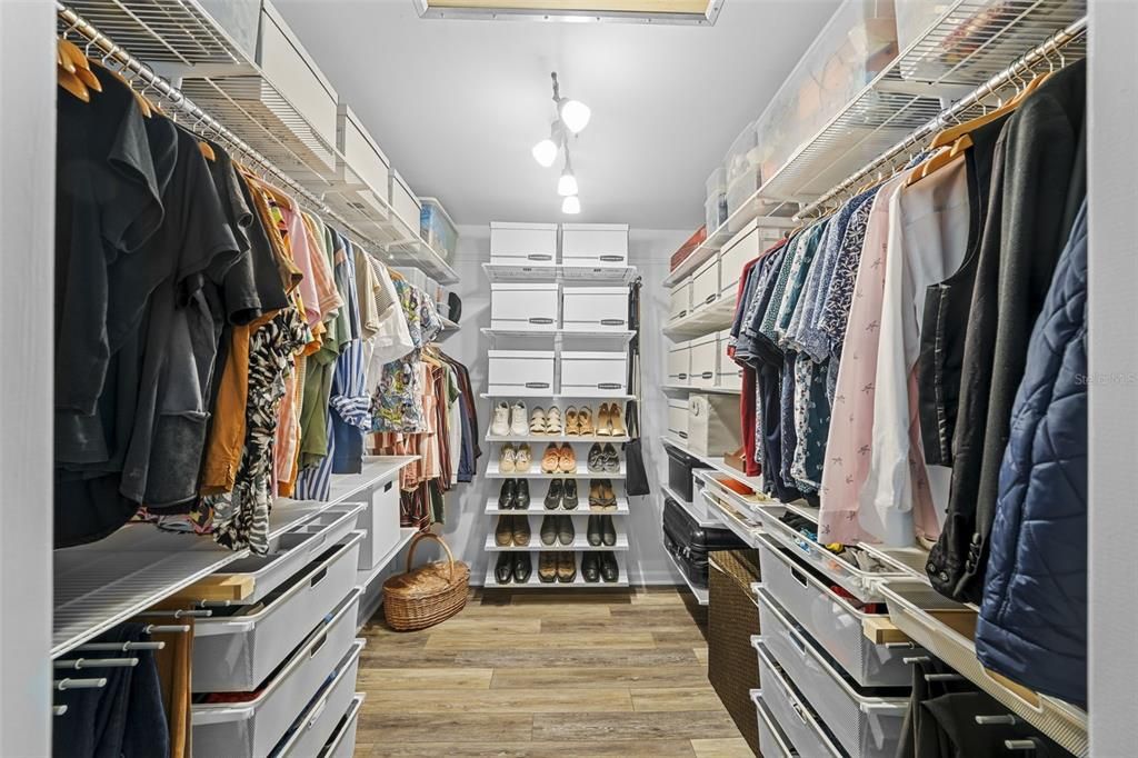 Master bedroom - HUGE WALK-IN CLOSET w/Container Store closet system