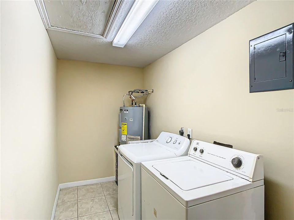 Laundry Room with Washer and Dryer Included