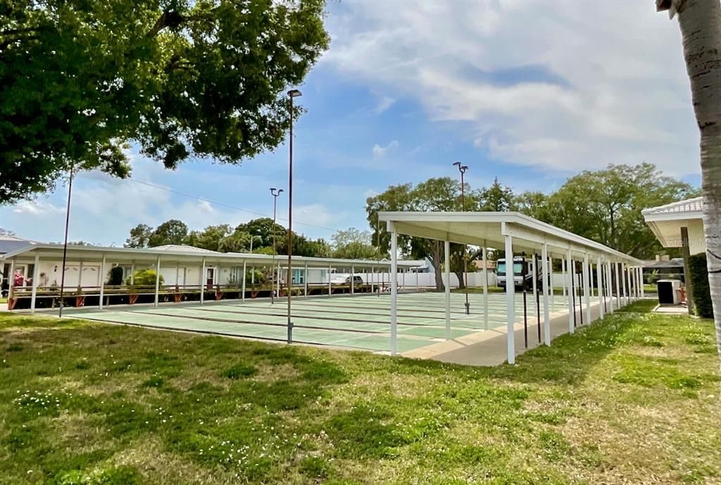 Clubhouse Shuffleboard courts