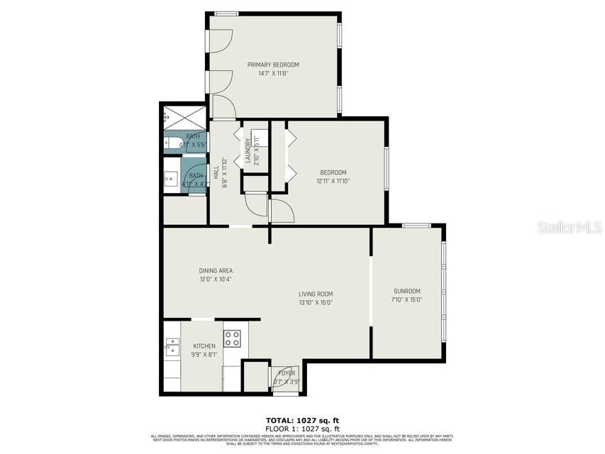 For Sale: $229,900 (2 beds, 1 baths, 1081 Square Feet)