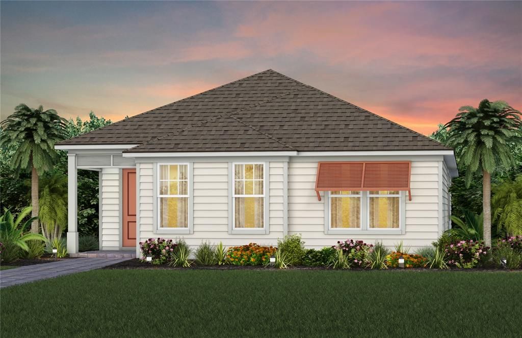 Exterior Design. Artistic rendering for this new construction home. Pictures are for illustrative purposes only. Elevations, colors and options may vary.