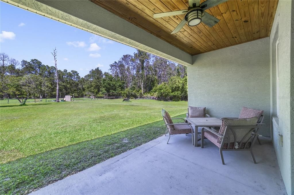 Both the front and back porches have wood slat ceilings for an added touch of charm and the privacy of the property is unmatched!