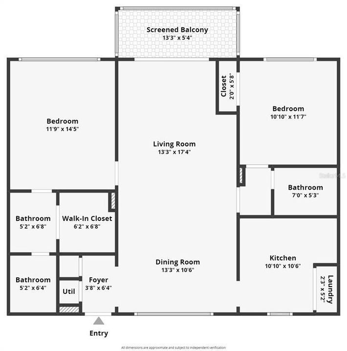 For Sale: $299,000 (2 beds, 2 baths, 1055 Square Feet)