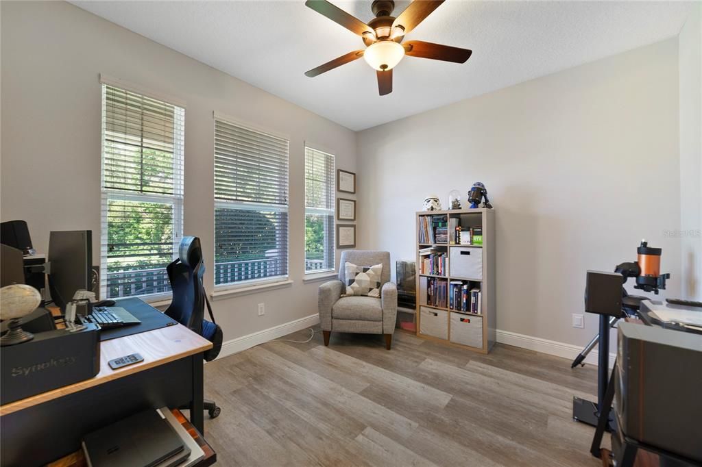 Your main floor also delivers a versatile home office behind double doors!