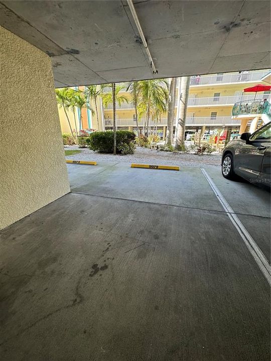 Dedicated under building  parking spot