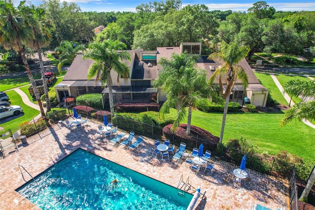 Pool Directly Behind Home