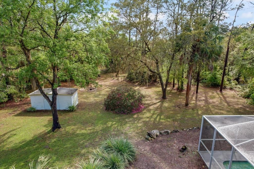 Overhead of backyard