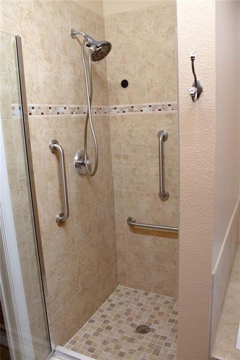 Downstairs - master shower