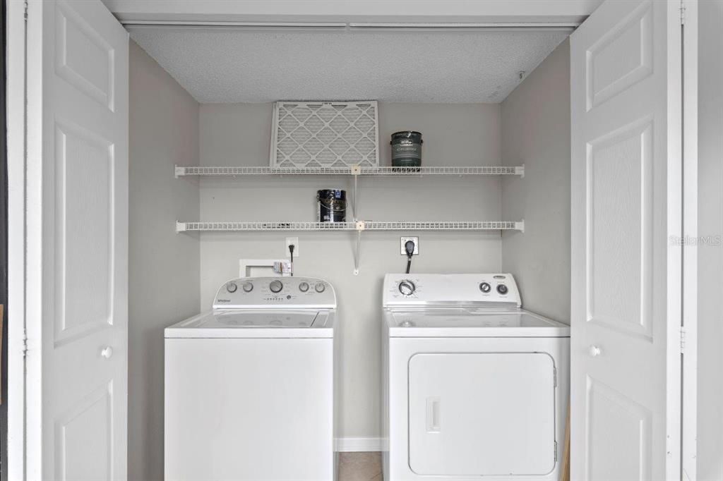 laundry closet in Kitchen