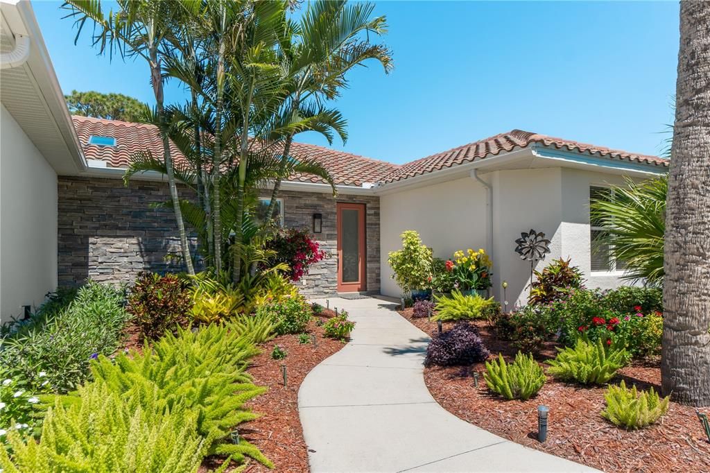 Front Left of home circle driveway