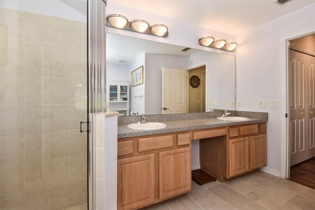 Master EnSuite Dual Sink Wood Vanity