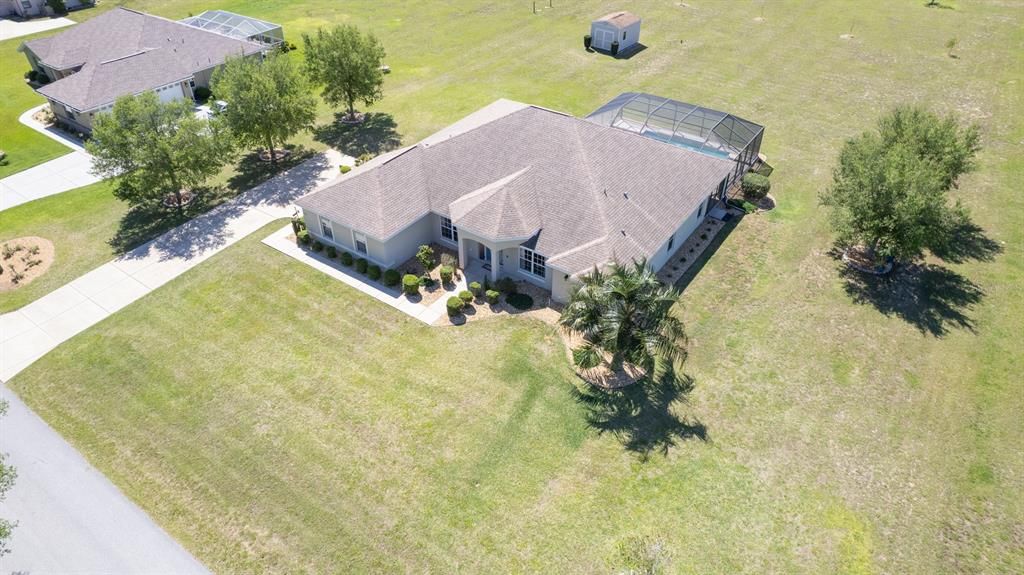 Aerial Front Side View of Home