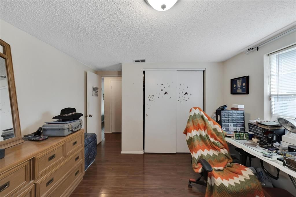 Bedroom 2 with closet.