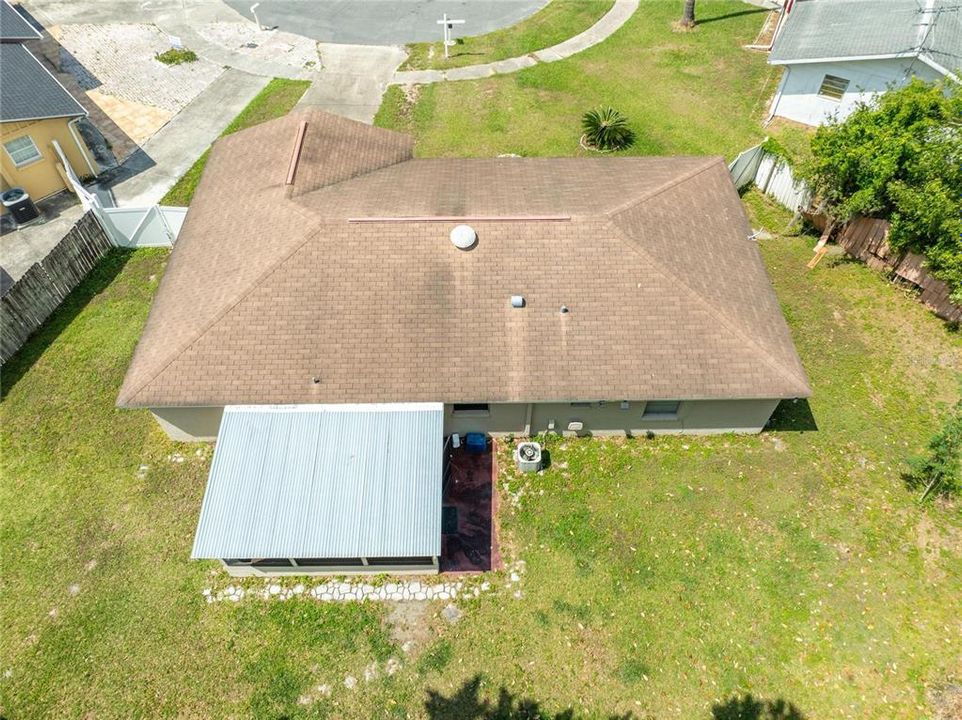 Back yard aerial view