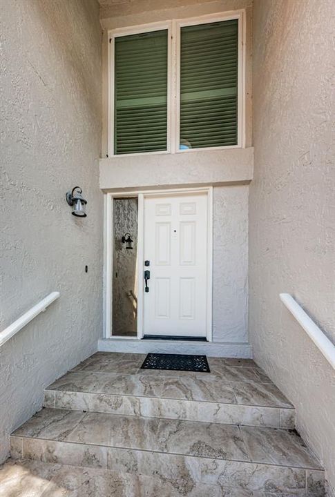 A private entrance to your beautiful townhome style residence.