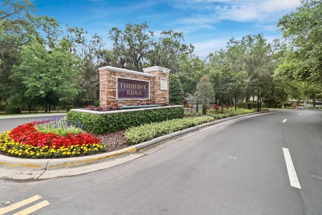 This is the beautifully maintained community entrance!