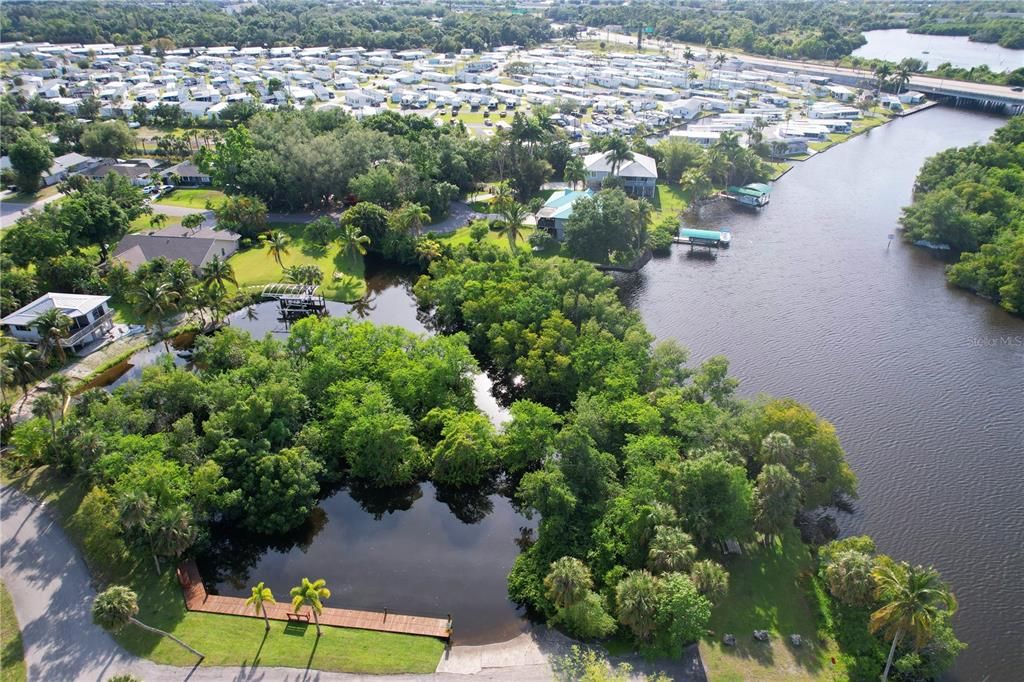 Aerial view of Orange River