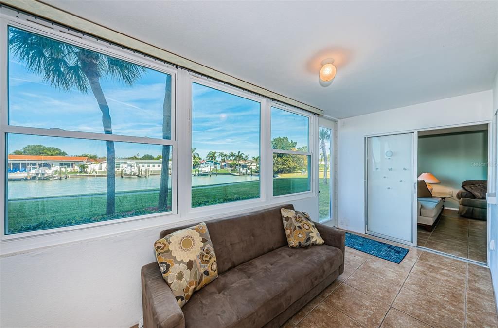 Master bedroom with access to the Florida room