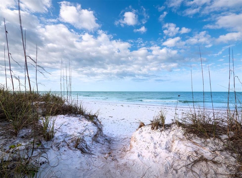 Longboat Key is known for its beautiful beaches and azure waters, this is just opposite the entrance to the Village.