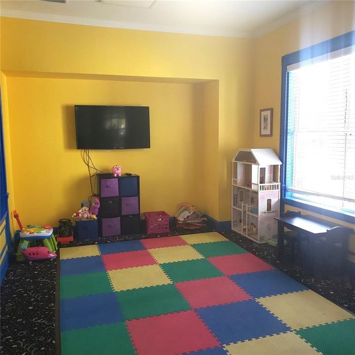 Kid's TV Room next to Fitness Center and Basketball Court