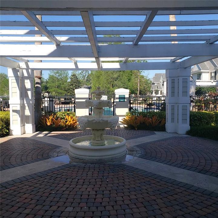 Fountain in Pool Area